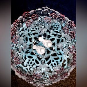 Discontinue mikasa- lead crystal, carmen-rose-bowl